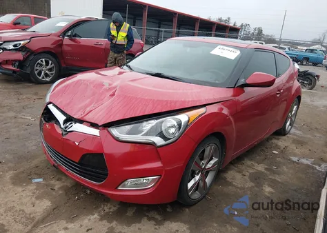 2017 Hyundai Veloster Value Edition из США, поврежденный, VIN KMHTC6AD1HU316905